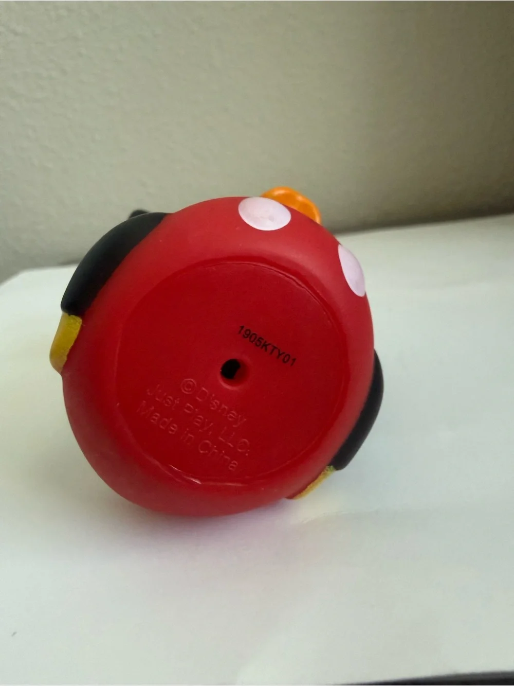 Disney Mickey Mouse Rubber Duck Just Play Bath Toy Collectible 2.75” Official